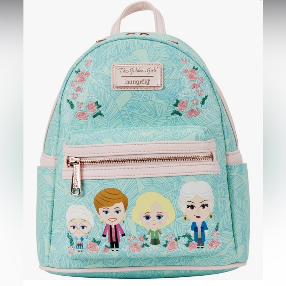 Loungefly Golden Girls Chibi Floral Sophia Blanche Rose Dorothy mini backpack